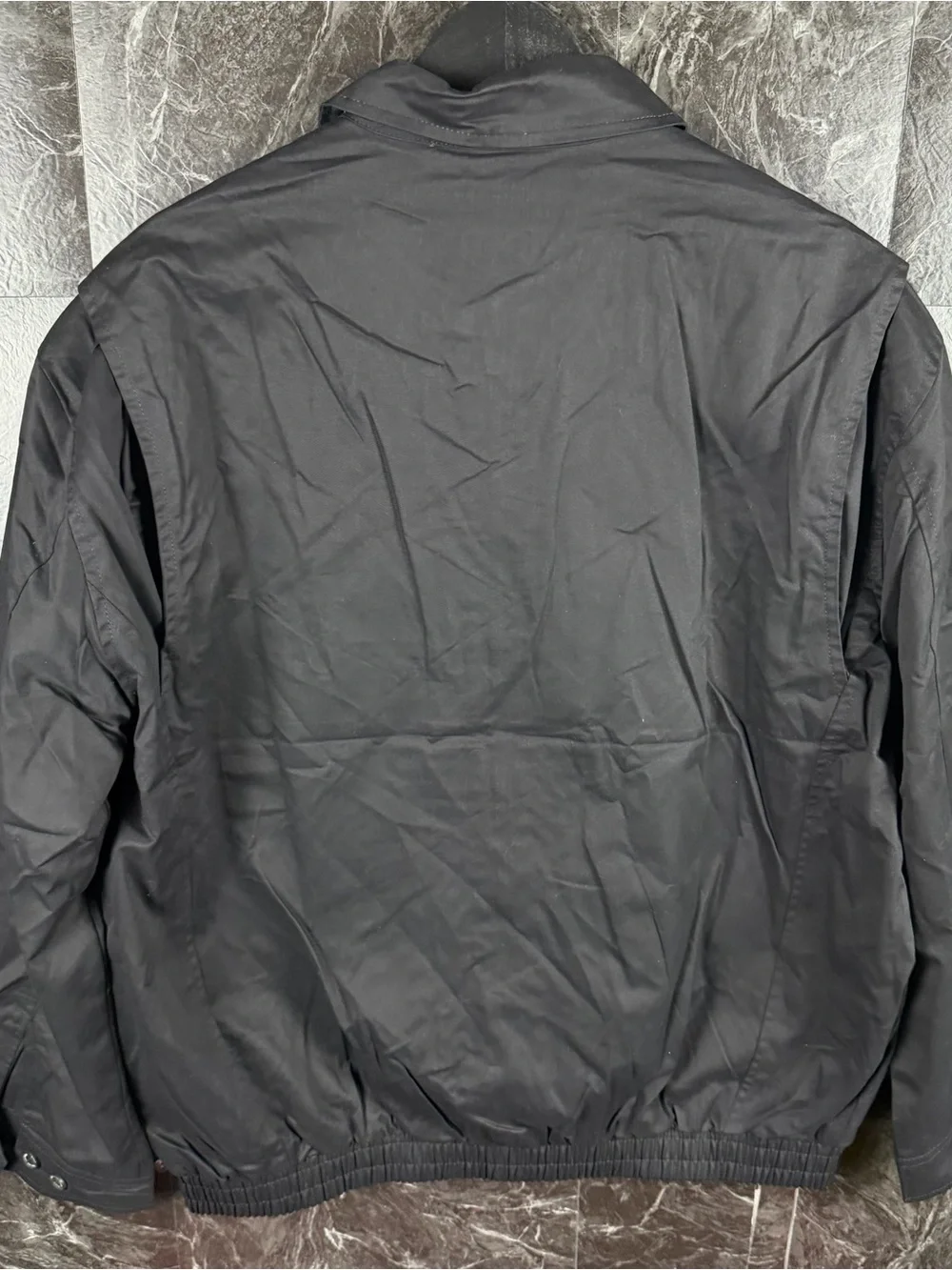 Polo Ralph Lauren Black Plaid Bi Packable Harrington Jacket XL